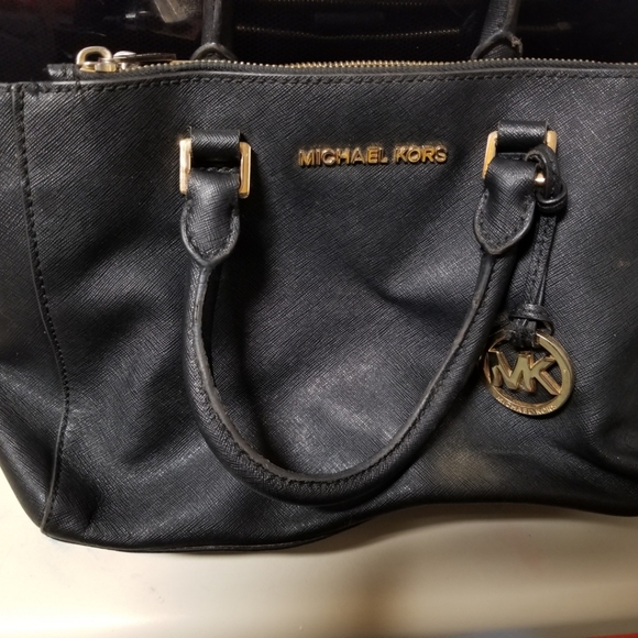 black Michael kors handbag purse - Picture 2 of 4